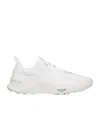 Valentino White Fabric And Mesh True Act Sneakers In White
