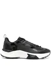 Valentino True Act Printed Canvas Sneakers In 0no - Nero