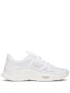 Valentino True Actress Sneakers In Mesh And Leather In White