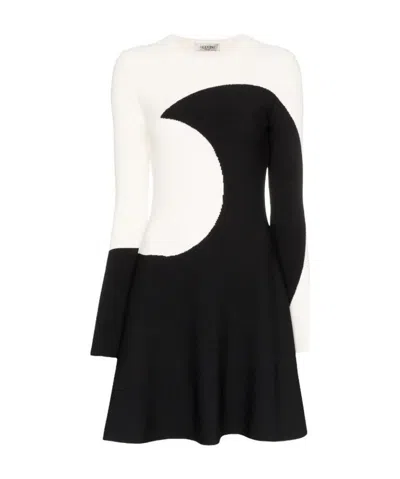 Valentino Trumpet-shaped Dress In Multi