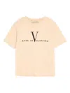 Valentino Garavani Cotton Print Round-neck In Neutral