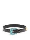 Valentino Garavani Vlogo Signature Brushed Calfskin Belt 30 Mm Woman Black 100