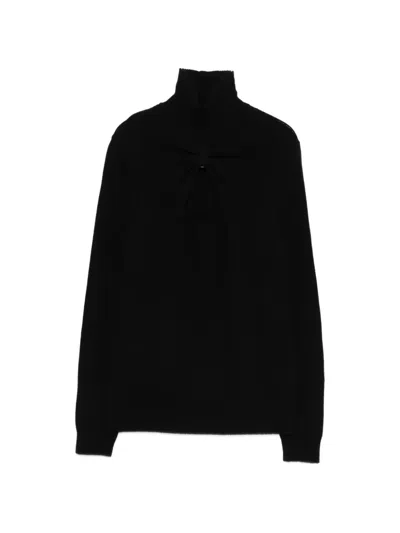 Valentino Turtleneck Sweater In Black
