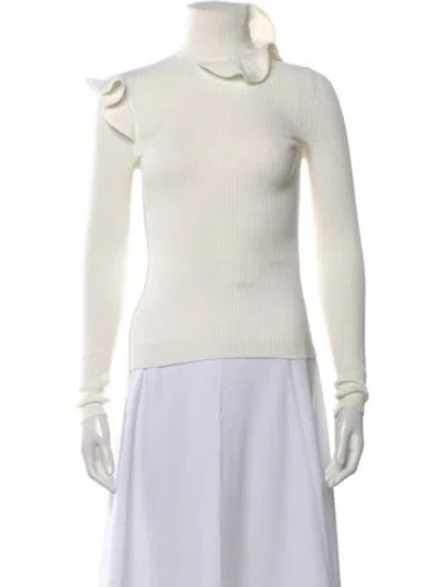 Pre-owned Valentino Turtleneck Sweater In Neutral
