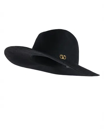 Valentino Garavani Valentino Tw2hga32dqn0no Wide-brim Felt Sun Hat In White