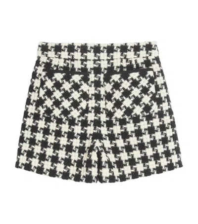 VALENTINO TWEED HOUNDSTOOTH SHORTS