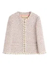 Valentino Garavani Embroidered Ribbon Tweed Jacket
