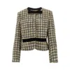 Valentino Garavani Multicolored Patterned Wool-blend Jacket In Multi