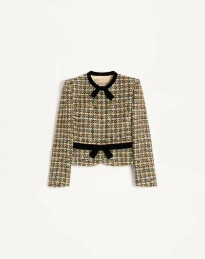 Valentino Tweed Jacket Woman Multicolour 48