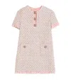 Valentino Womens Multicolor. Embellished Short-sleeves Woven Mini Dress