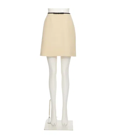 Valentino Tweed Skirt In Yellow