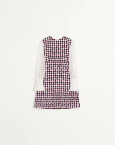 Valentino Tweedkleid Mit Mehrfarbigen Pailletten Frau Multicolor 48