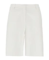 Valentino Twill Knee-lenght Shorts In White