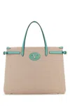 Valentino Women's Two-tone Canvas Antibes Shopping Bag | 6w2b0r19jse Color R2k