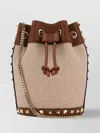 Valentino Two-tone Canvas Rockstud Bucket Bag