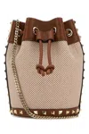 Valentino Two-tone Canvas Rockstud Bucket Bag