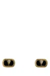 Valentino Two-tone Enamel And Metal Vlogo Earrings