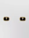 Valentino Two-tone Enamel And Metal Vlogo Earrings