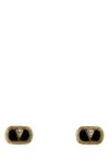 Valentino Two-tone Enamel And Metal Vlogo Earrings