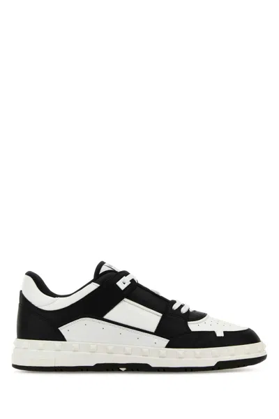 Valentino Garavani Two-tone Leather Freedots Sneakers