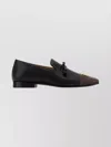 Valentino Two-tone Leather Loafers Tassel Detail In Black
