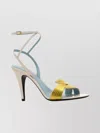 Valentino Two-tone Leather Open Toe Sandals In Multi