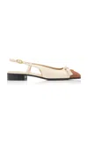 Valentino Slingback Ballerinas In White