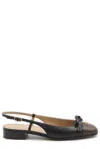 Valentino Garavani Women Two-tone Leather Valet Du Roe Ballerinas