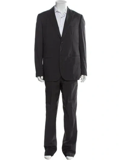 Pre-owned Valentino Two-piece Suit In Gray