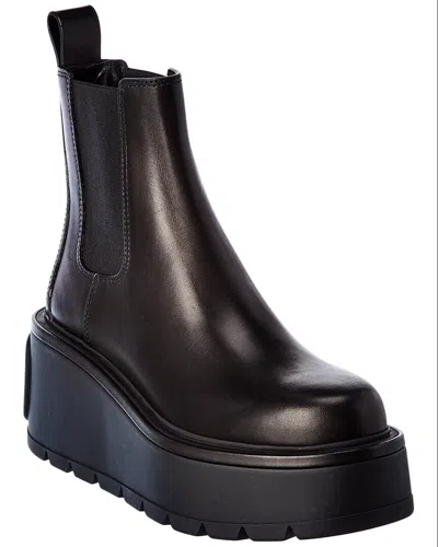 Valentino Garavani Valentino Uniqueform 85 Leather Boot In Black