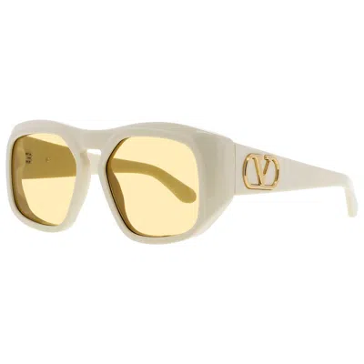 Valentino Unisex Sunglasses In White