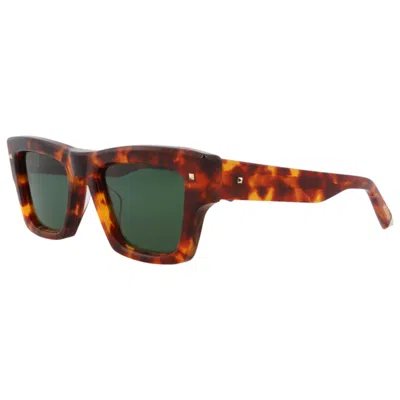 Valentino Unisex Sunglasses In Brown