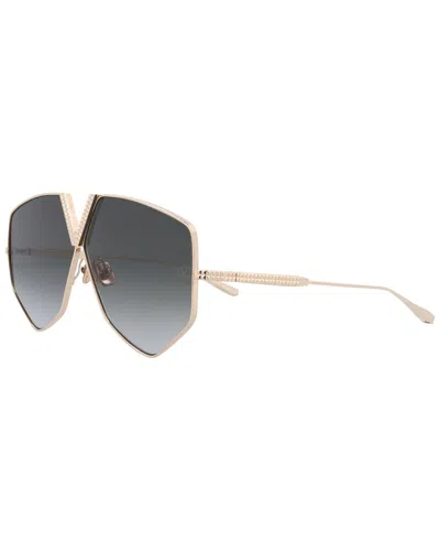 Valentino Unisex Vls-115a 64mm Sunglasses In Gold