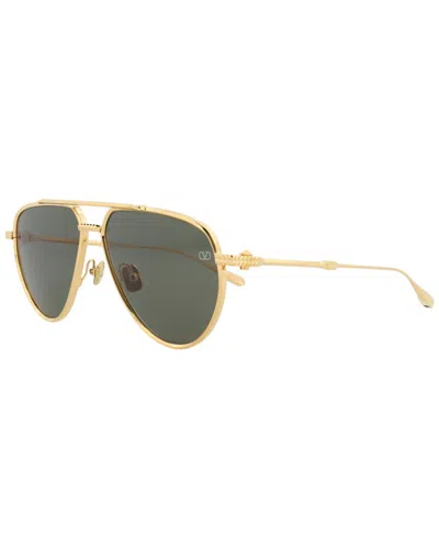 Valentino Unisex Vls-133a59 59mm Sunglasses In Gold