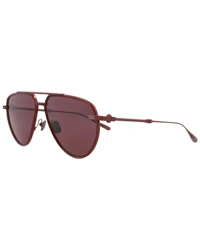 Valentino Unisex Vls-133f59 59mm Sunglasses In Burgundy