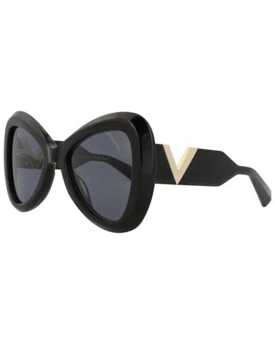 Valentino Unisex Vls-138a53 53mm Sunglasses In Black