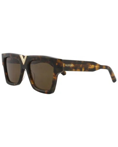 Valentino Unisex Vls-162b51 50mm Sunglasses In Brown