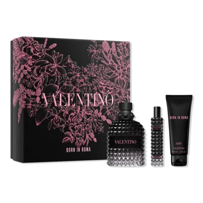 Valentino Uomo Born In Roma Eau De Toilette 3 Piece Gift Set