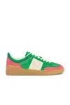 Valentino Up Village Sneaker In Sweet Pink  Verde Sport  & Glace