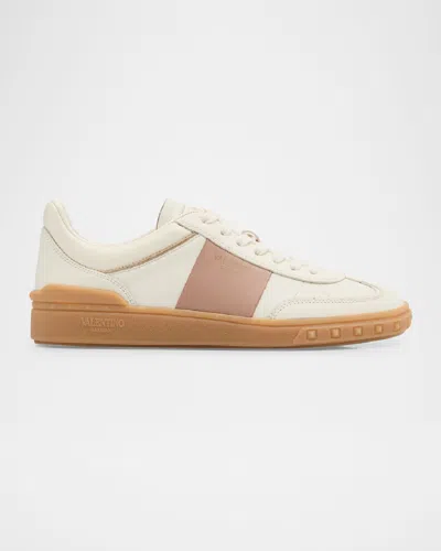 Valentino Garavani Upvillage Bicolor Stripe Low-top Sneakers In Multi