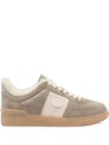 Valentino Upvillage Corduroy-panel Shearling Sneakers In Brown