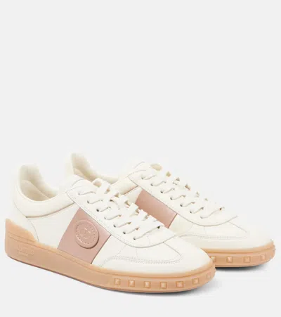 Valentino Garavani Upvillage Low-top Leather Sneakers In White