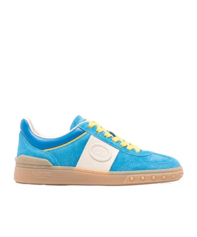 Valentino Garavani Upvillage Lace-up Low-top Sneakers In Brown
