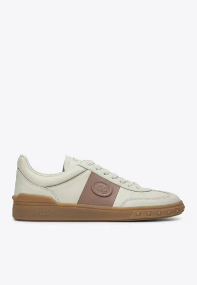 VALENTINO GARAVANI UPVILLAGE LEATHER LOW-TOP SNEAKERS