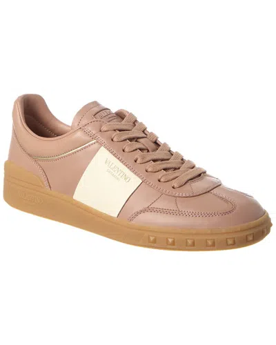 Valentino Garavani Valentino Upvillage Leather Sneaker In Beige