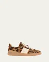 Valentino Garavani Upvillage Trainer In Pony-effect Calfskin Leather Woman Animal Print 39.5 In Animal Print