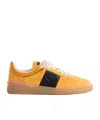 Valentino Light Orange Suede Upvillage Sneakers In Orange