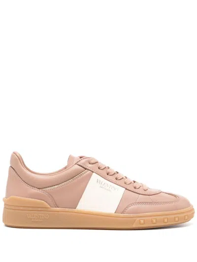 Valentino Garavani Valentino Upvillage Leather Sneaker In Beige