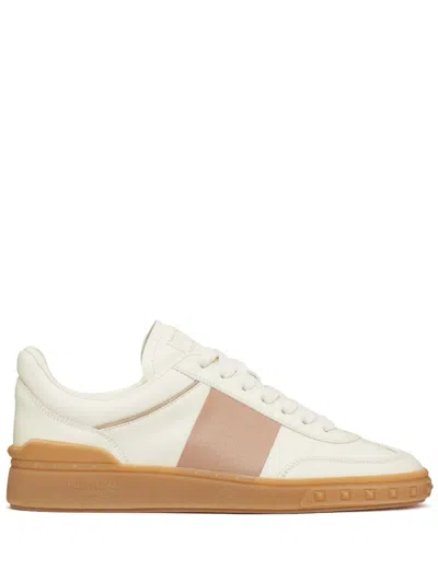 Valentino Garavani Upvillage Low-top Leather Sneakers In White