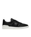 Valentino Black Upvillage Low Top Nappa Leather Sneakers In Black